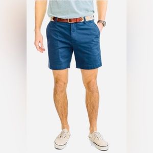 Men's Southern Tide Cotton Blend, Blue Shorts, Size 32